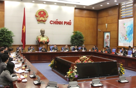 Phiên họp Chính phủ thường kỳ tháng 3/2011 - Ảnh: Chinhphu.vn.