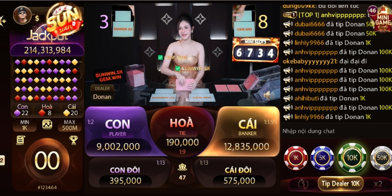 Tổng quan về sảnh Live Casino tại Sunwin
